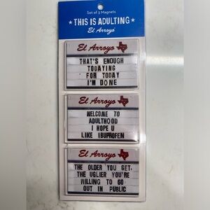 El Arroyo This is Adulting Funny Novelty Magnets